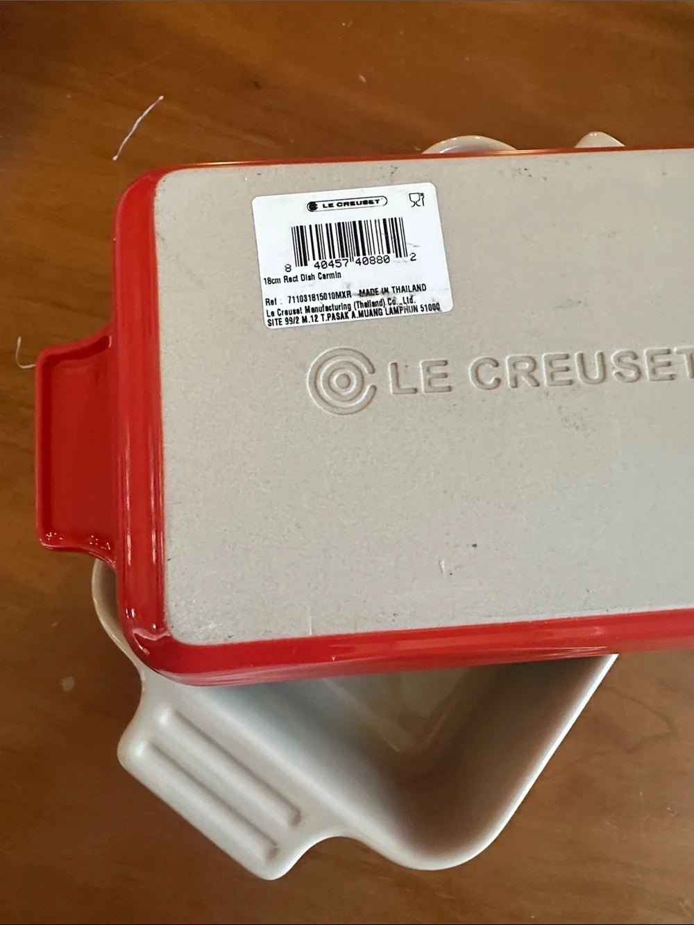 Le Creuset stoneware rectangular